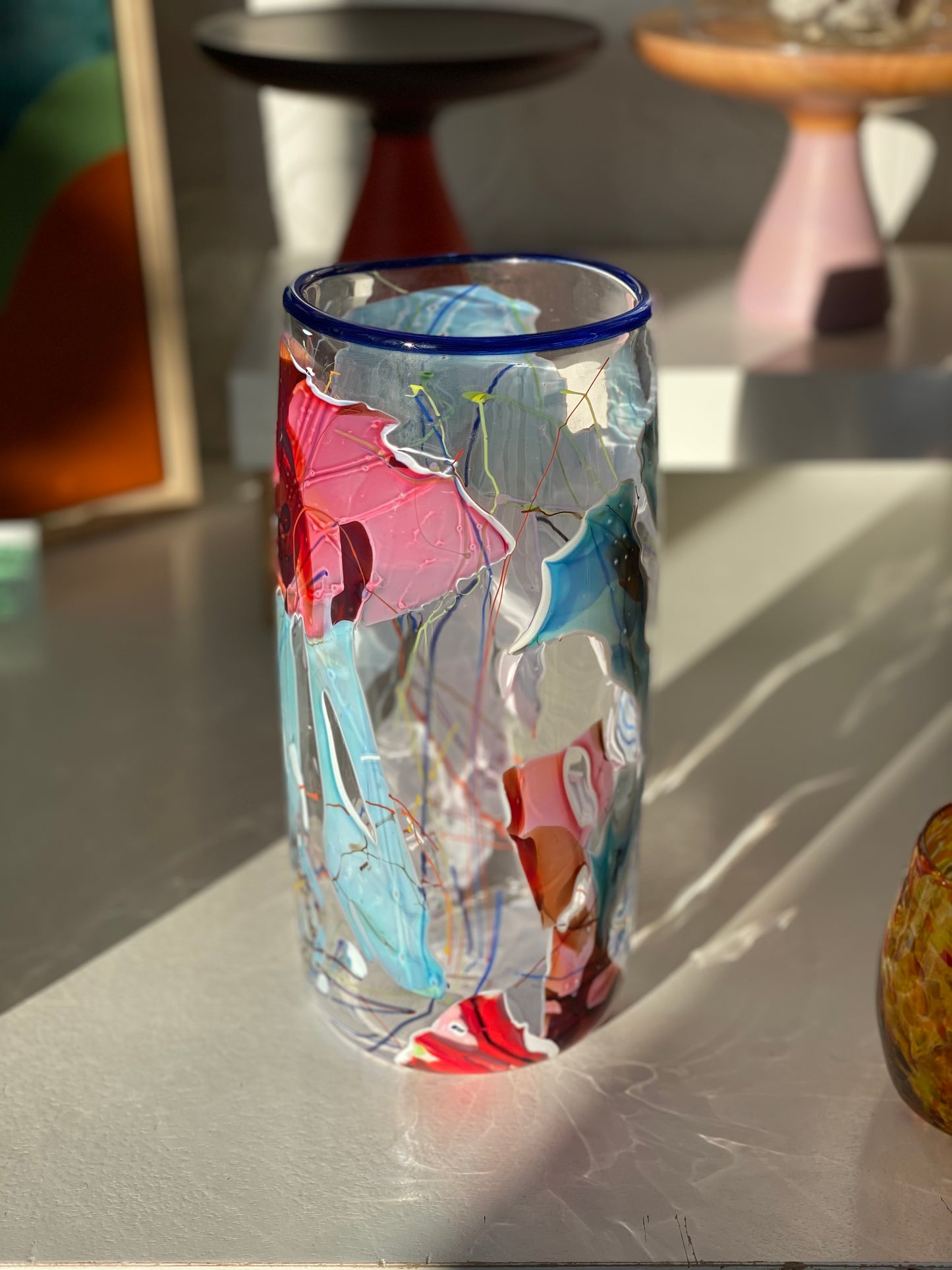 Shard Cylinder Vase - Grinter Glass