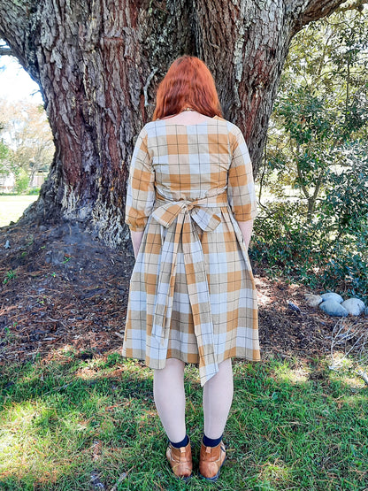 Long Sleeve Mollie Dress - Rust