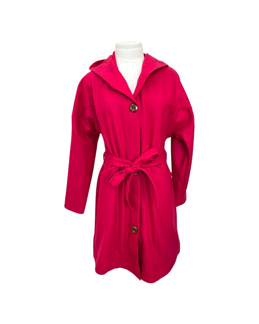 "Tiggy" Wool Blend Coat - Hot Pink