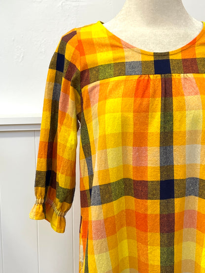 "Phoebe" Dress - Yellow Check