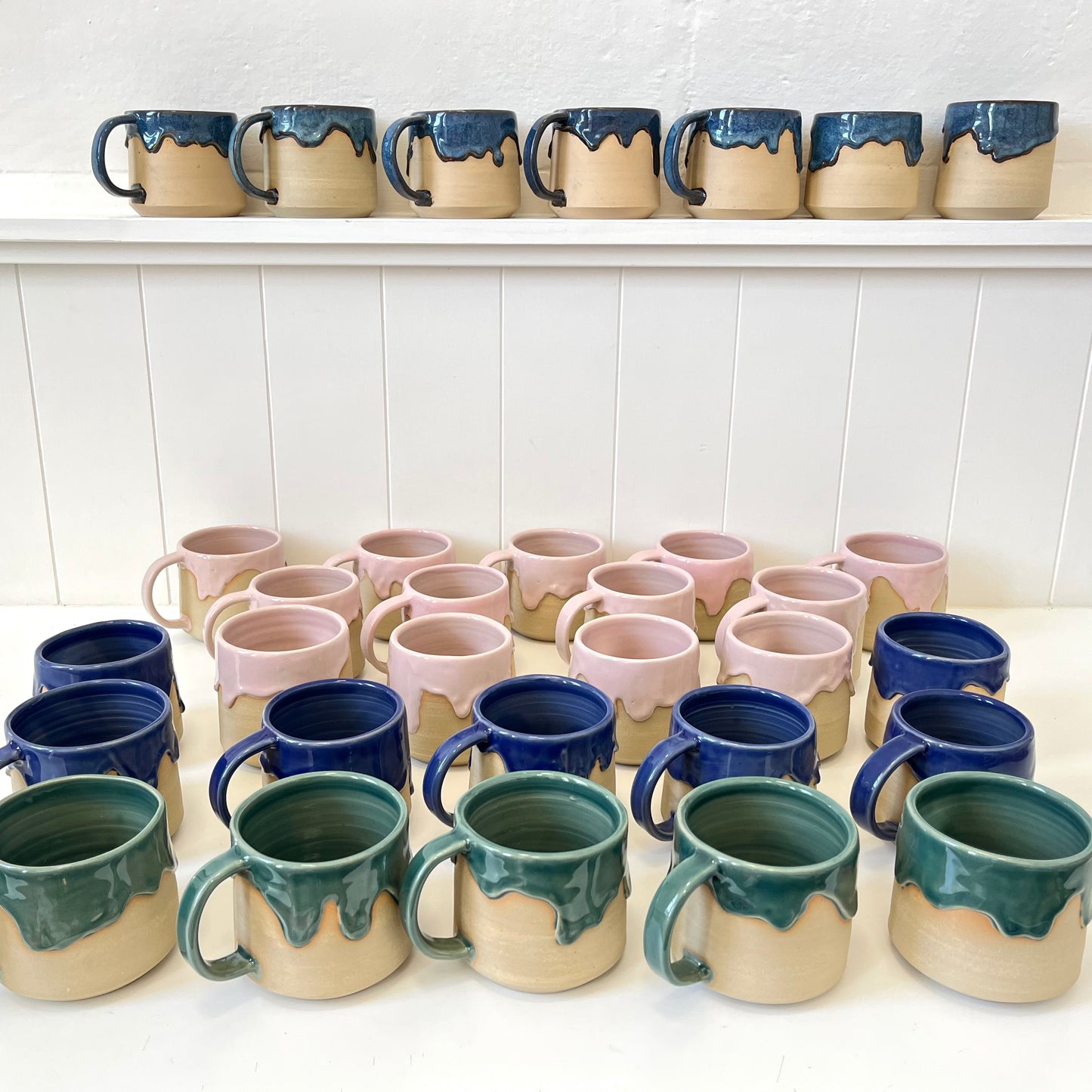 Ceramic "Drippy" Mug - Choc Navy