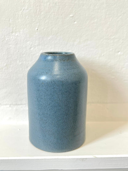 Handmade Ceramic Vase - 10cm - Blue