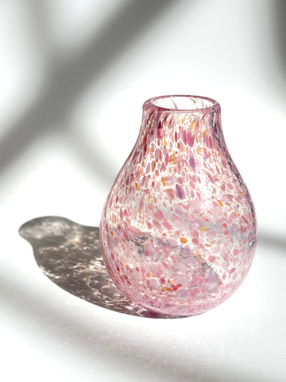 Handblown Glass Diffuser/Vase - Pinks with 2cm Opening