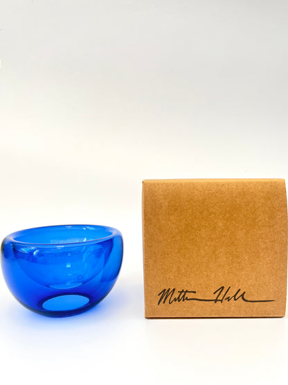 Handblown Glass Mini "Fulvio" Bowl - Mountain Blue