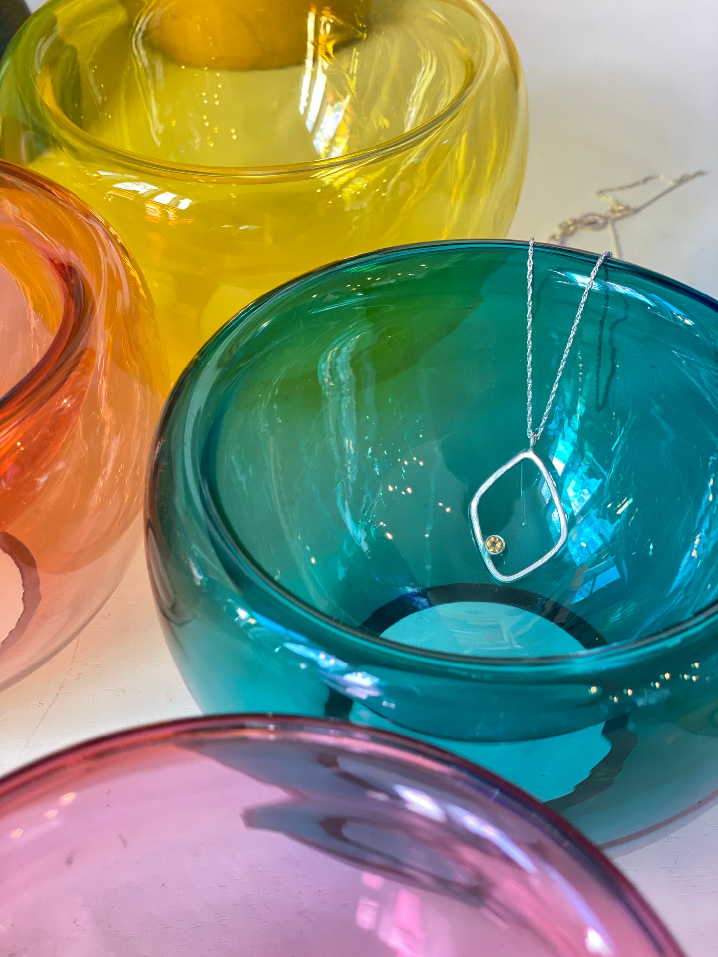 Handblown Glass Mini "Fulvio" Bowl - Jade