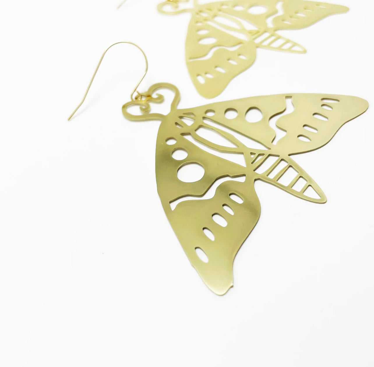 Golden Moth Earrings