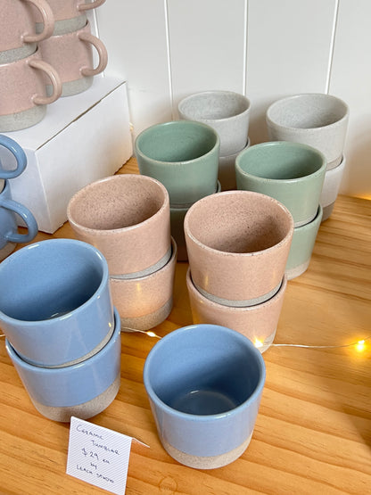 Handmade Ceramic Tumbler - Blue