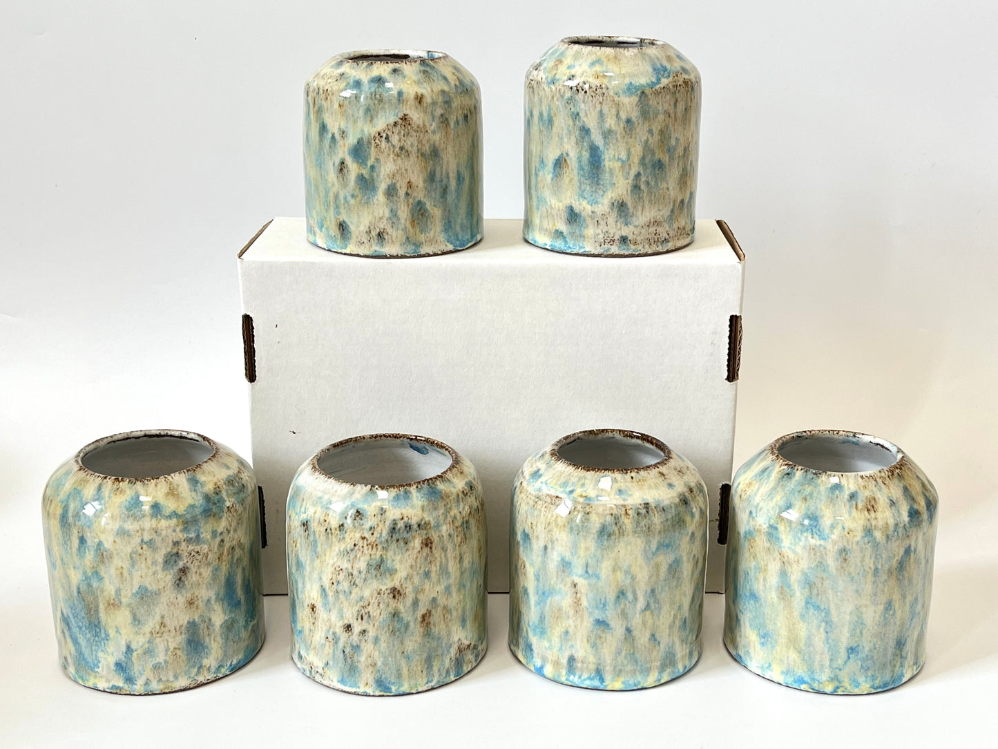 Handmade Ceramic Vase - Earthy Blue