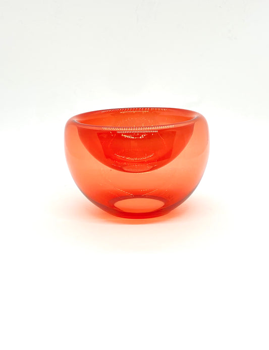 Handblown Glass Mini "Fulvio" Bowl - Red Lustre