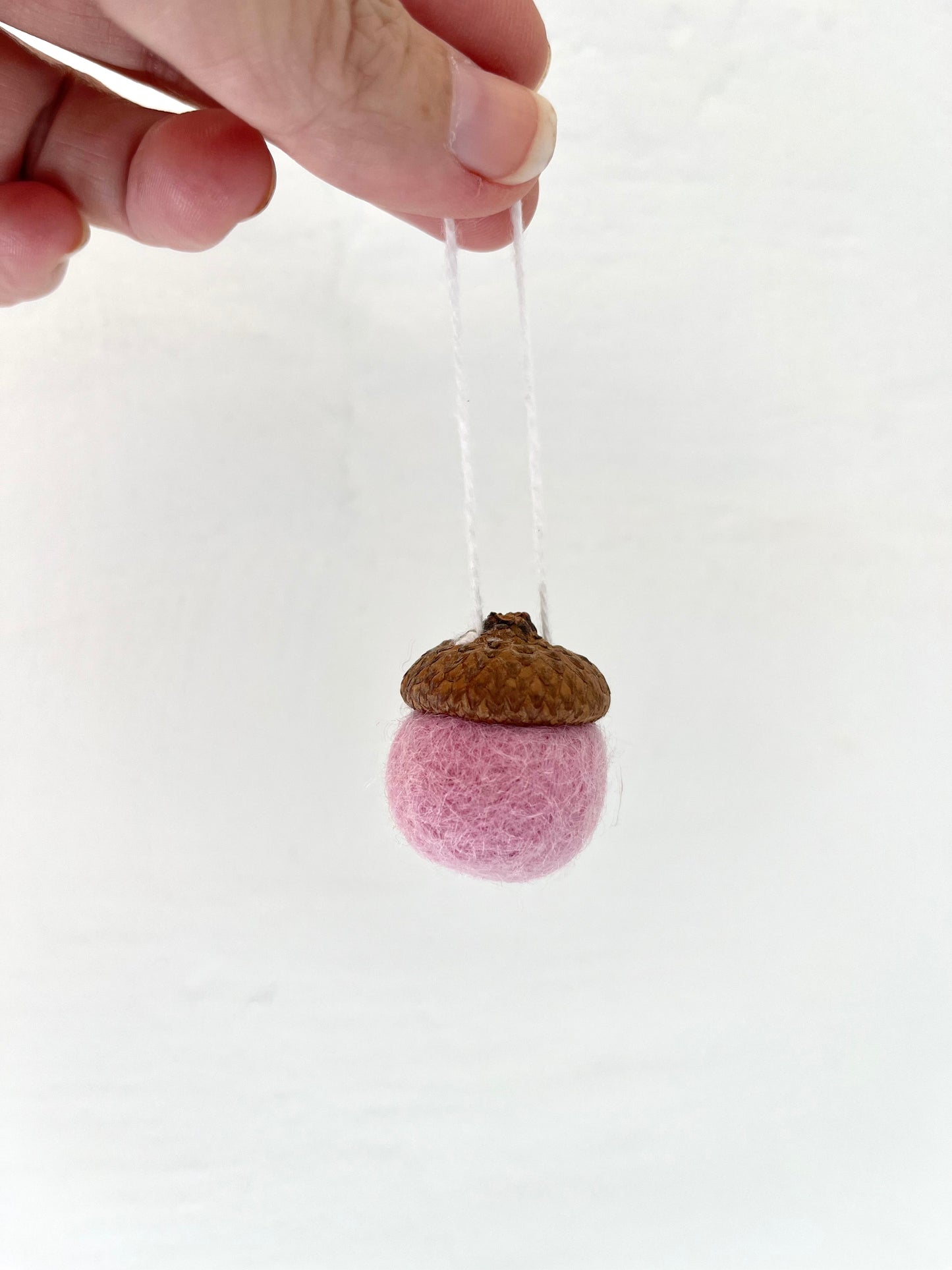 Felted Acorn Christmas Ornament - Assorted Colours