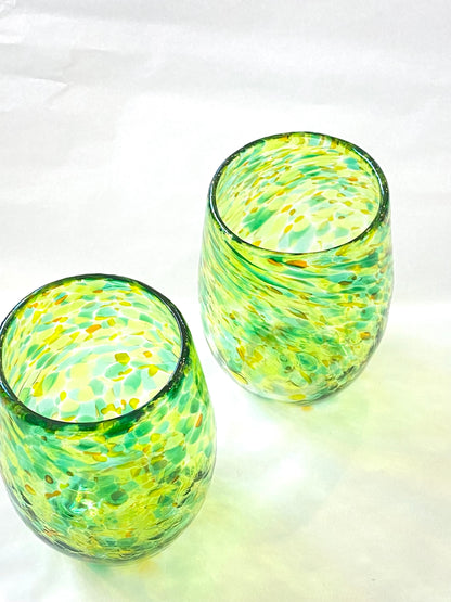 Handblown Glass Tumbler - Peridot