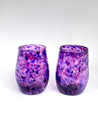 Handblown Glass Tumbler - Violet