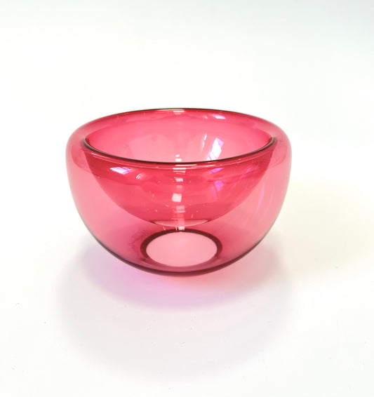 Handblown Glass Mini "Fulvio" Bowl - Gold Ruby