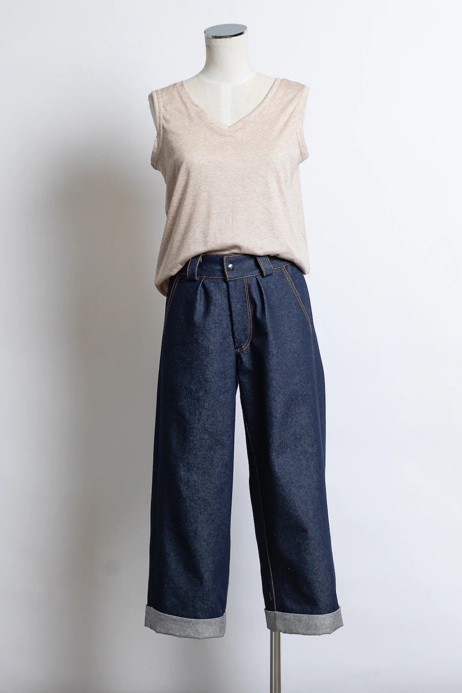 7/8th Length Boxer Jeans
