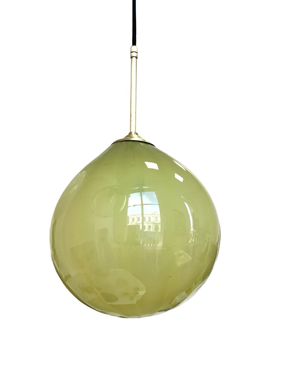 Handblown Glass 'Dodici' Pendant Light - Pistachio - made to order