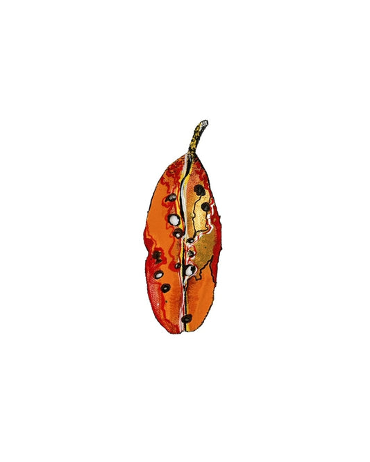 Tiny Pohutukawa Leaf (21463)